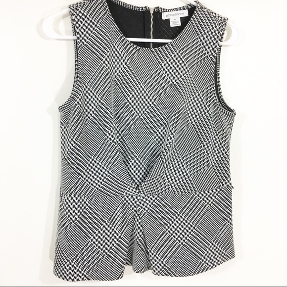 Liz Claiborne Tops - Liz Claiborne Sleeveless Houndstooth Top